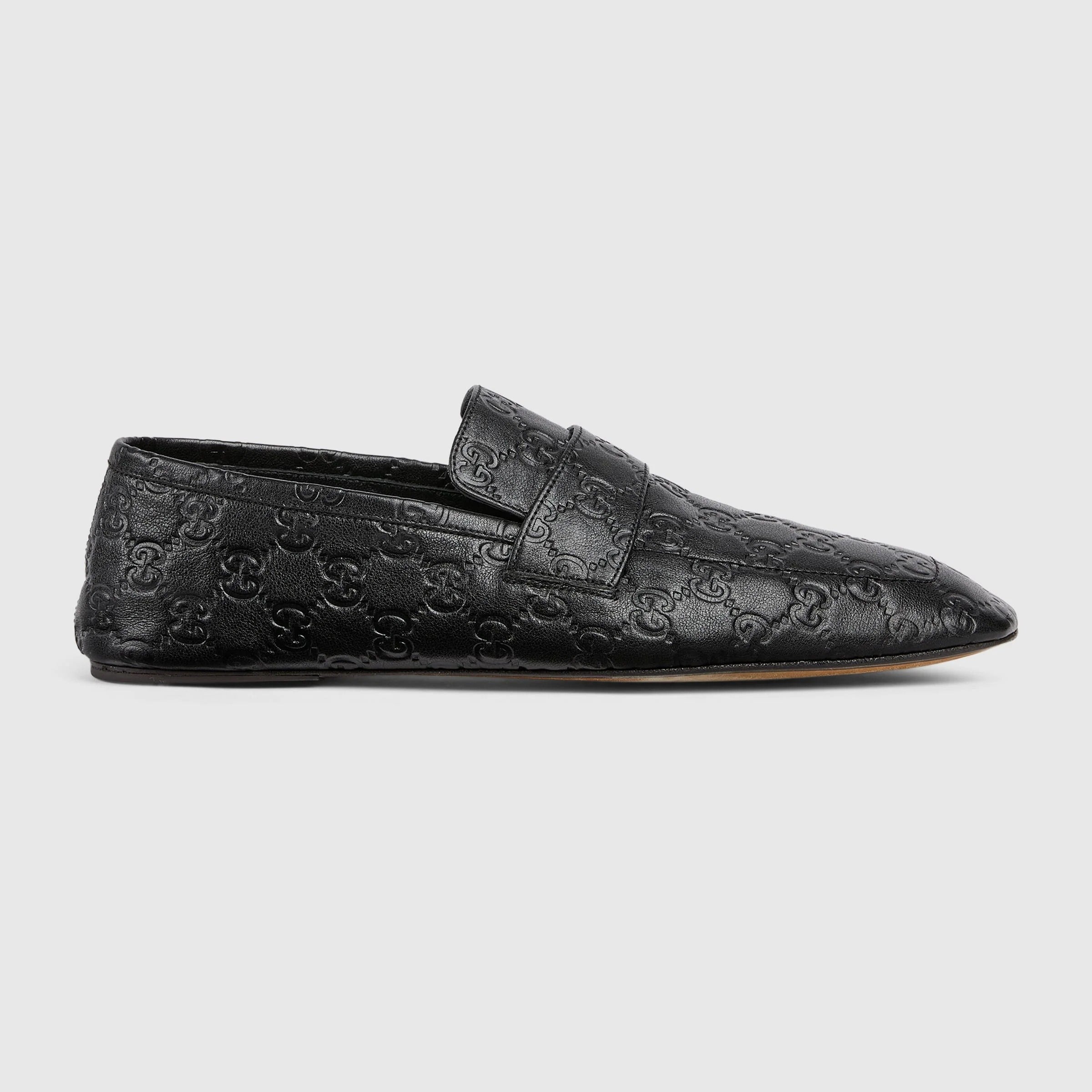 Gucci Leather Gg Loafers
