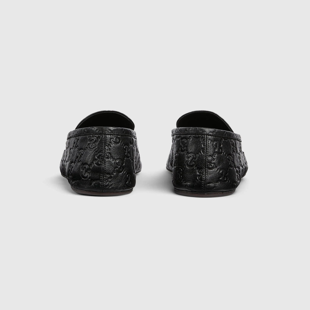 Gucci Leather Gg Loafers