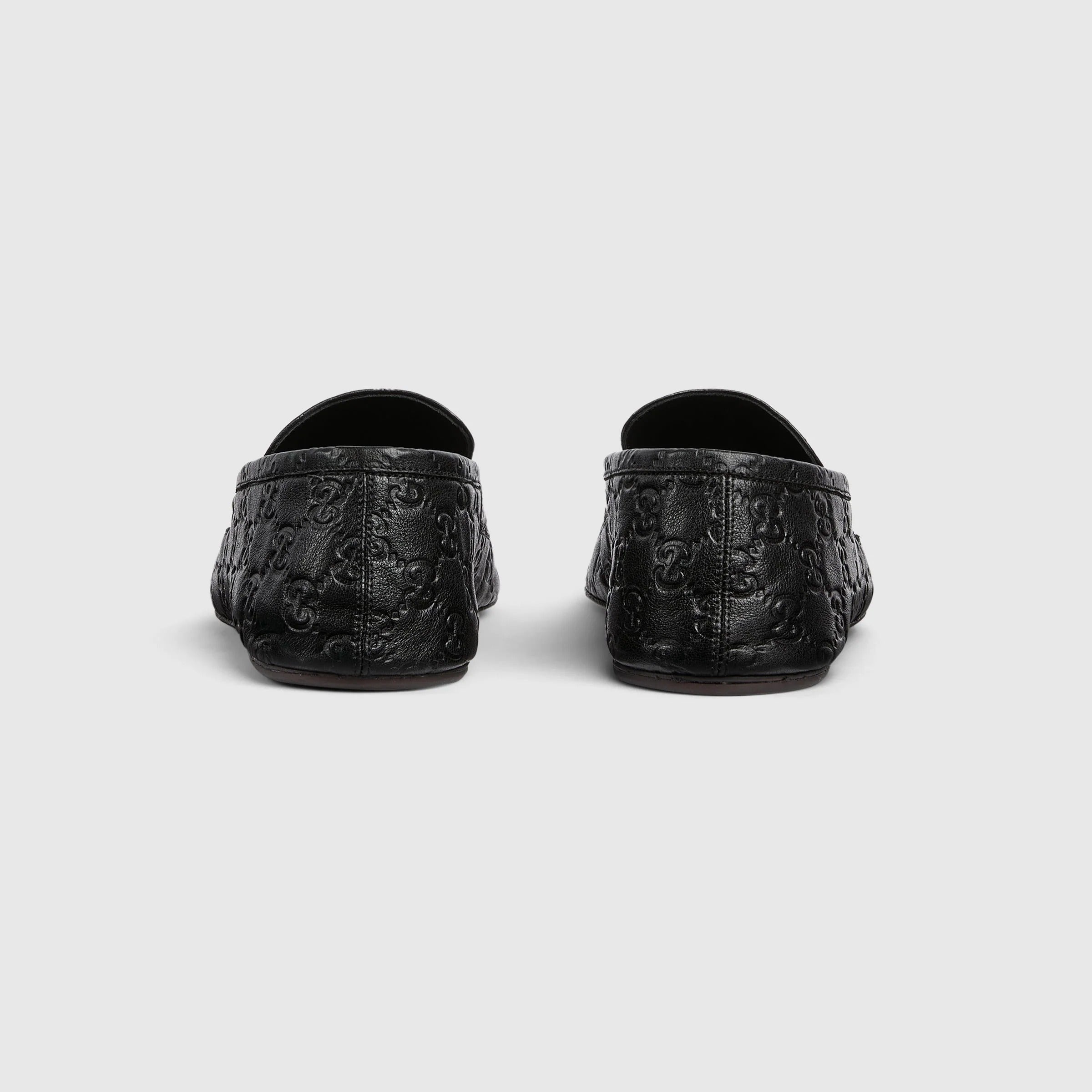 Gucci Leather Gg Loafers