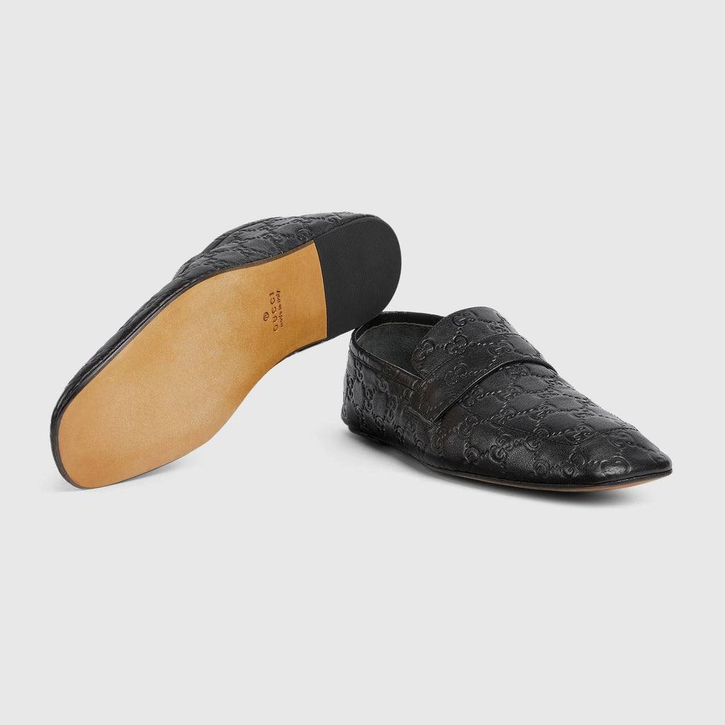 Gucci Leather Gg Loafers