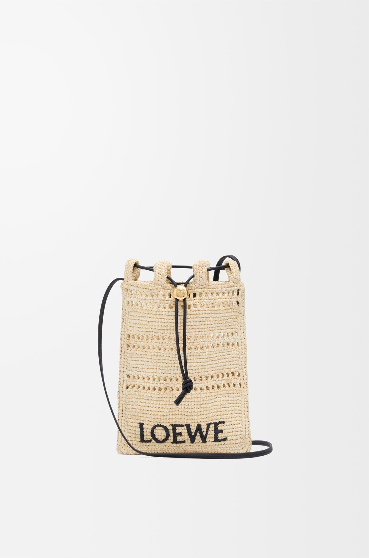 Loewe Mini Crossbody Bag In Rafia