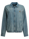 Miu Miu Zipped Denim Jacket