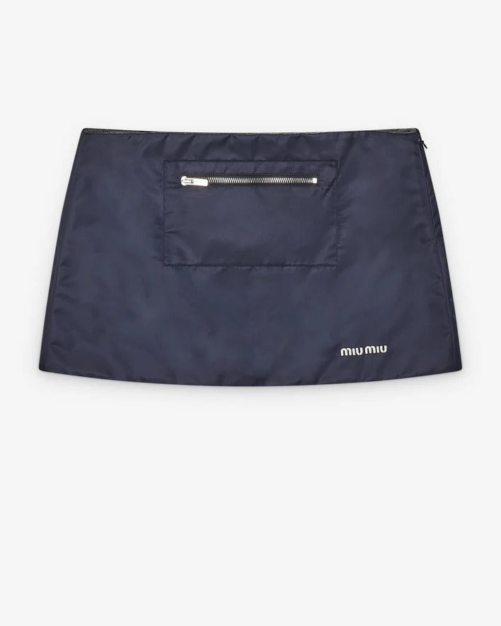 Miu Miu Mini Skirt With Logo