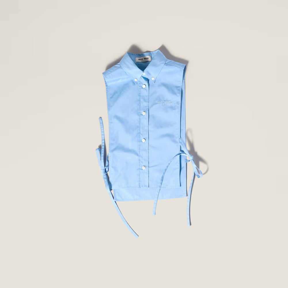 Miu Miu Sleeveless Cotton Shirt