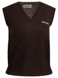 Miu Miu Sleeveless Knitwear In Virgin Wool With Logo