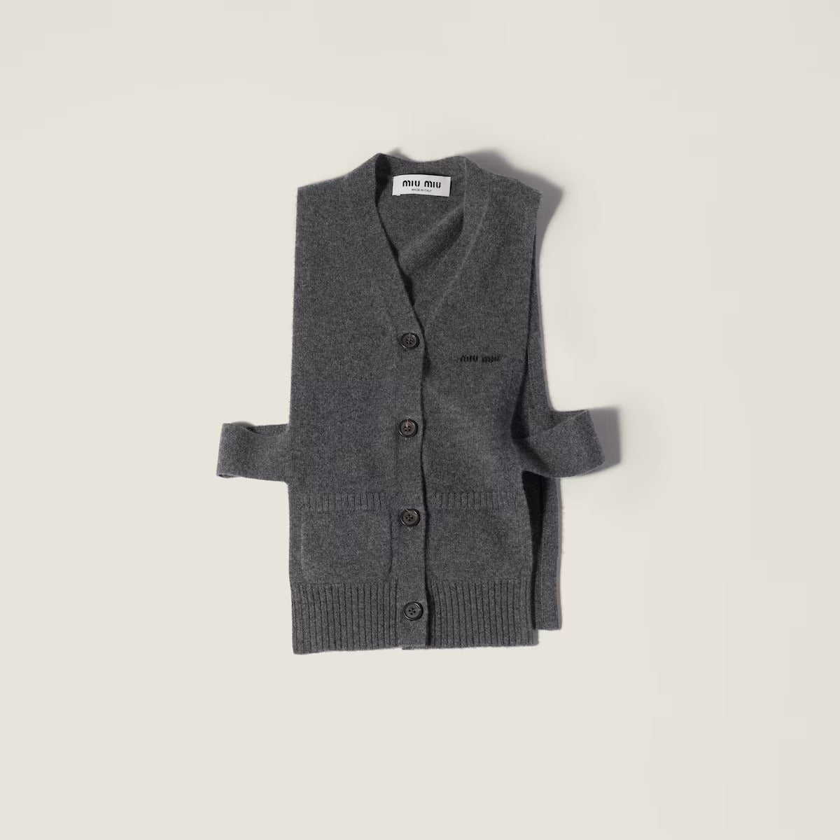 Miu Miu Cashmere Cardigan Vest