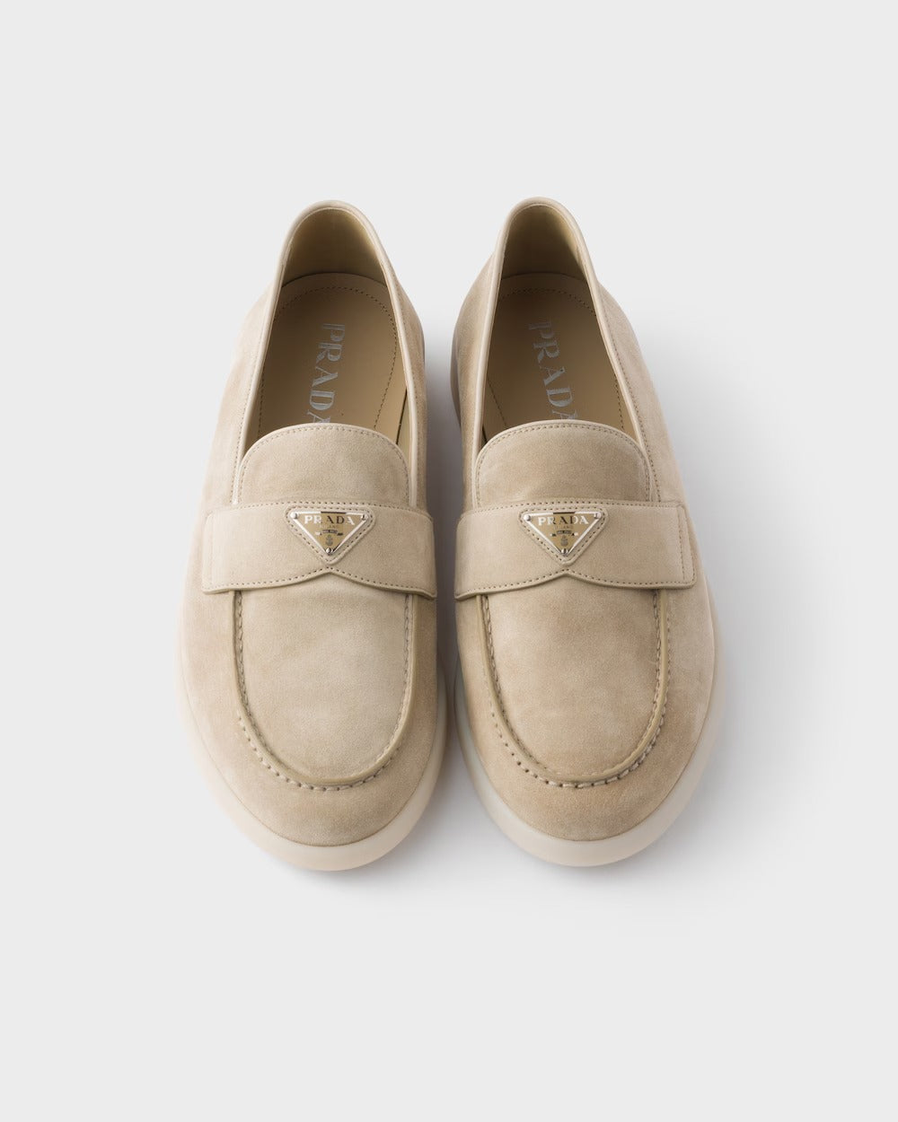 Prada Suede Leather Loafers