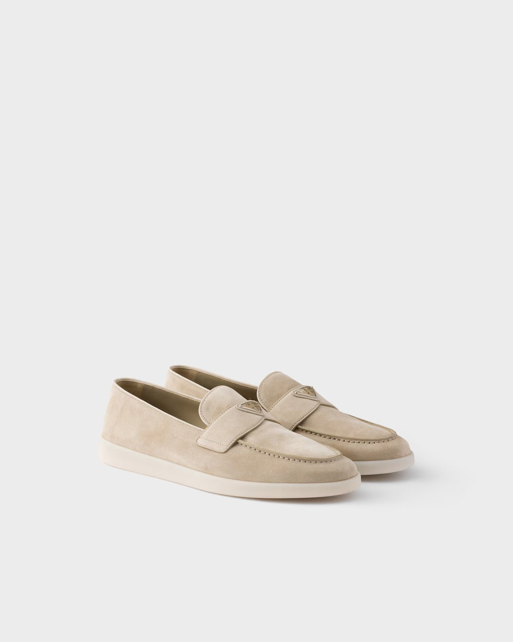 Prada Suede Leather Loafers