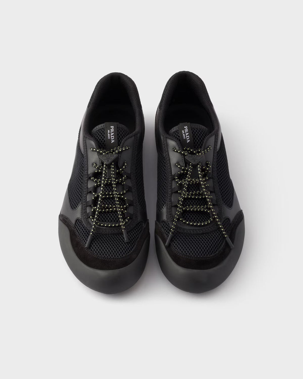 Prada "speedrock" Sneaker In Leather And Fabric