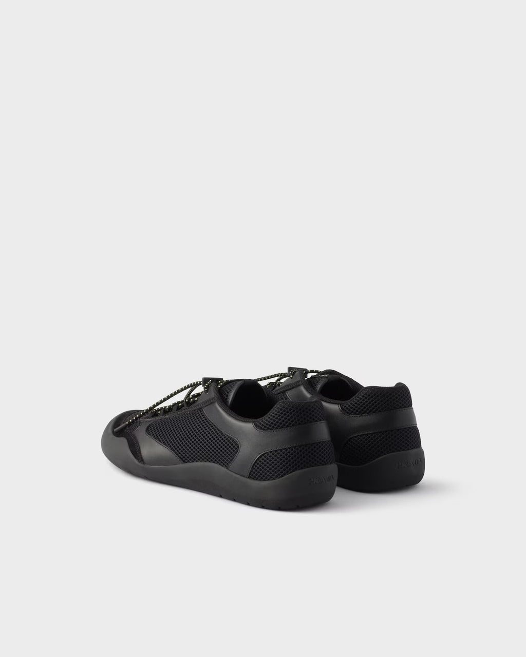 Prada "speedrock" Sneaker In Leather And Fabric