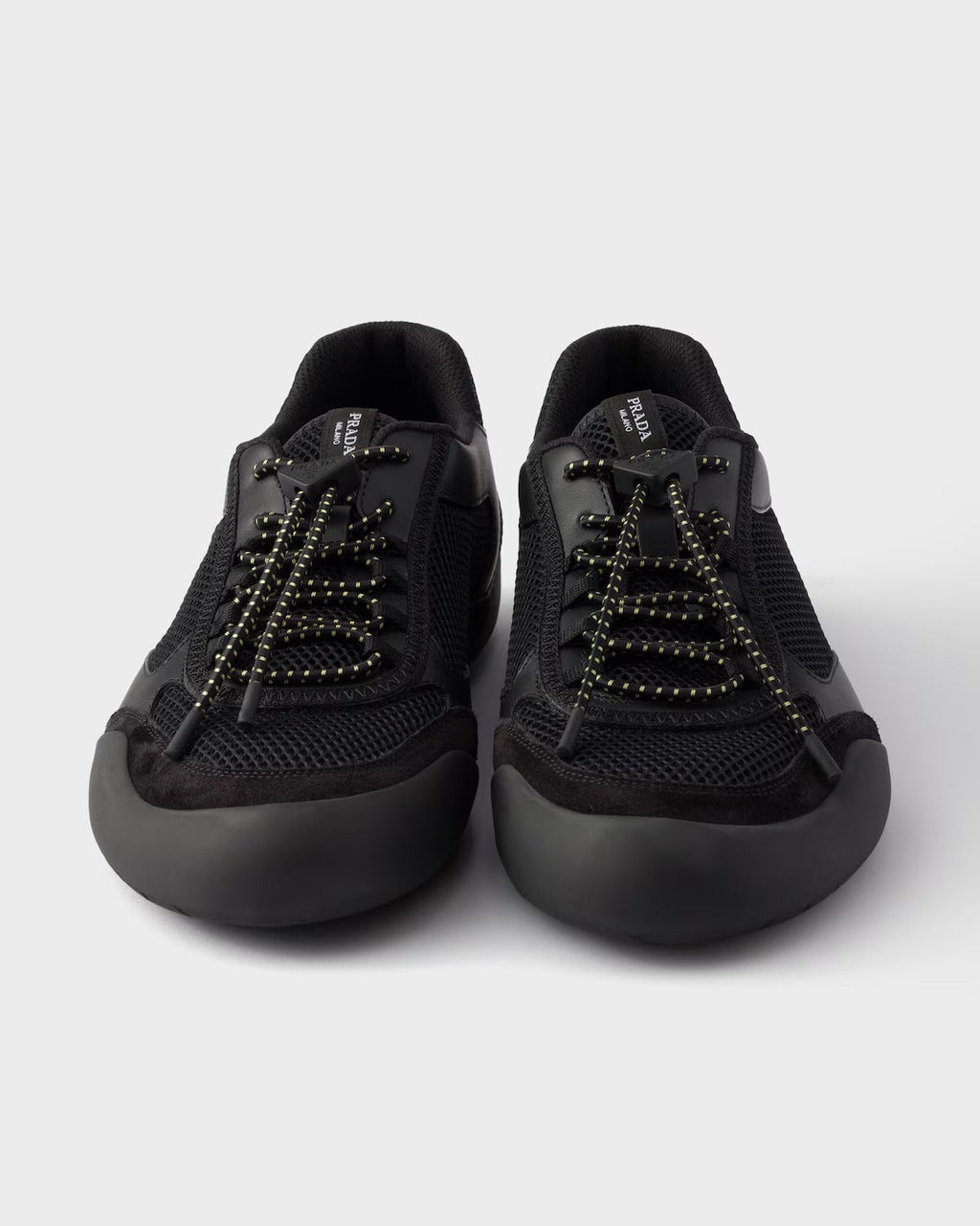 Prada "speedrock" Sneaker In Leather And Fabric