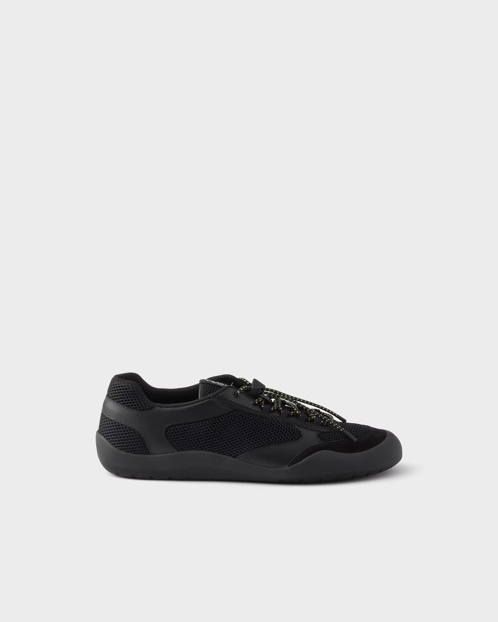 Prada "speedrock" Sneaker In Leather And Fabric