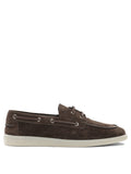 Prada Lace Up Loafers In Leather