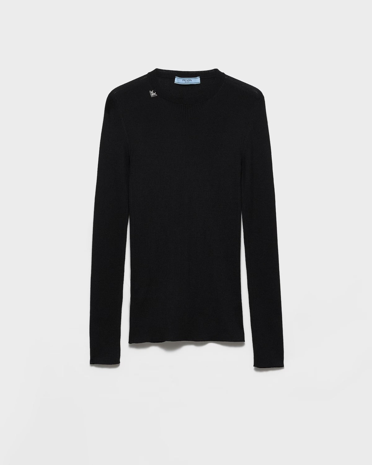 Prada Virgin Wool Crewneck T-shirt