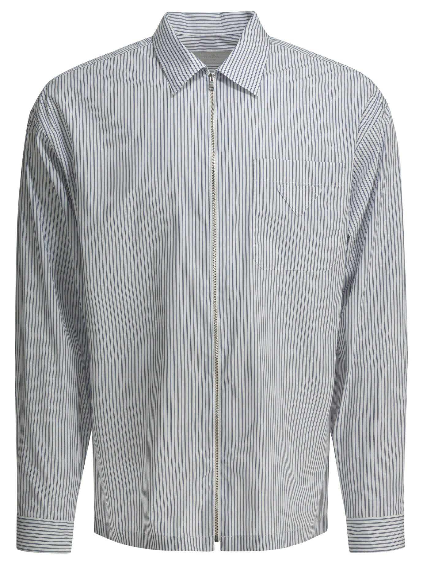 Prada Zippered Cotton Shirt