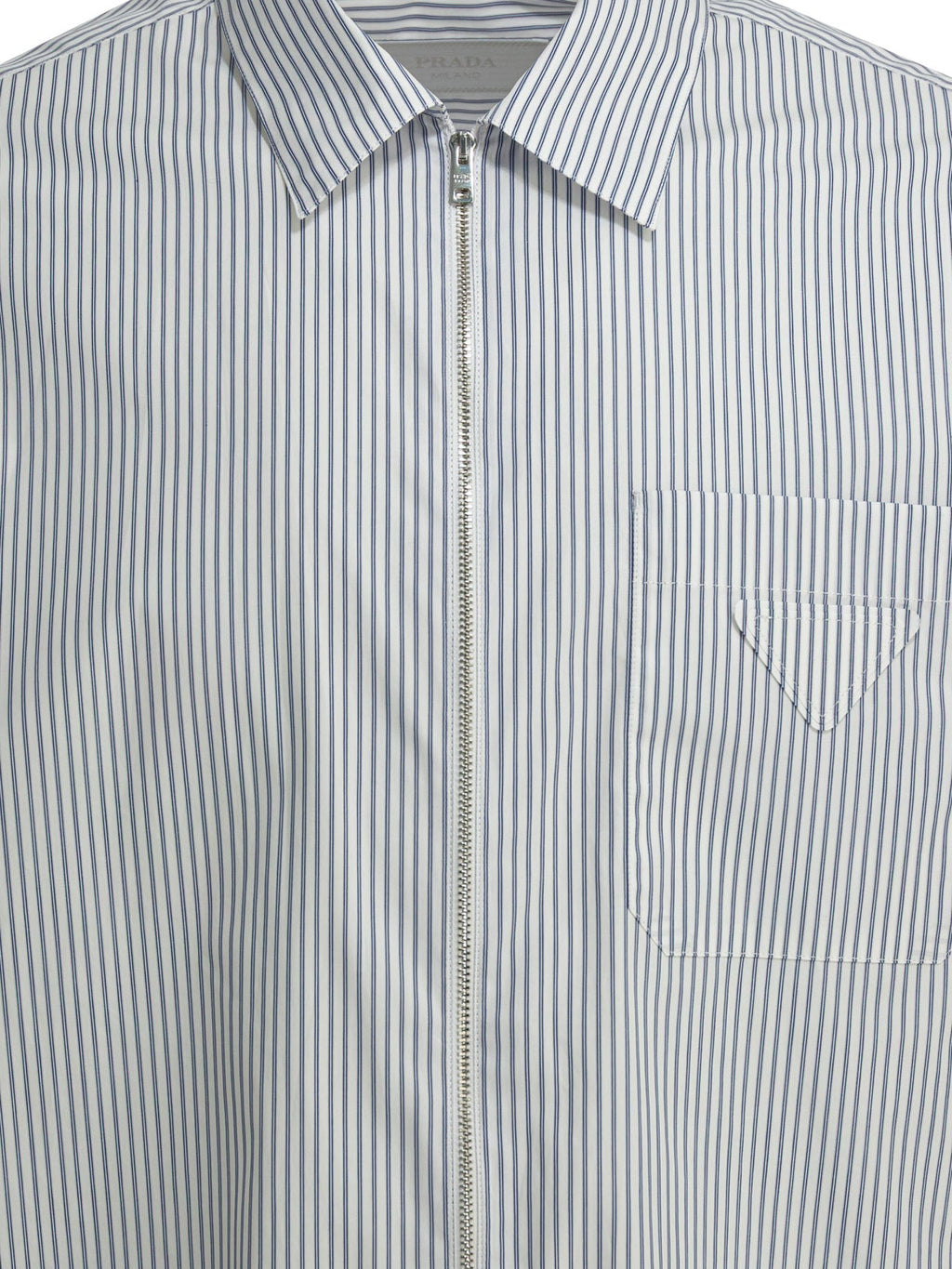 Prada Zippered Cotton Shirt