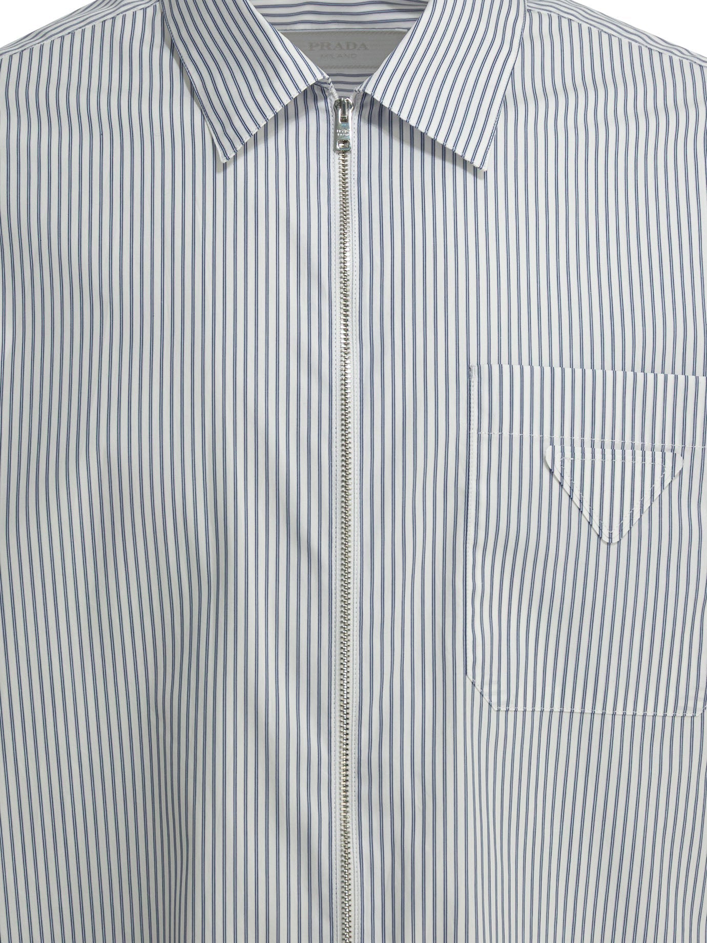 Prada Zippered Cotton Shirt