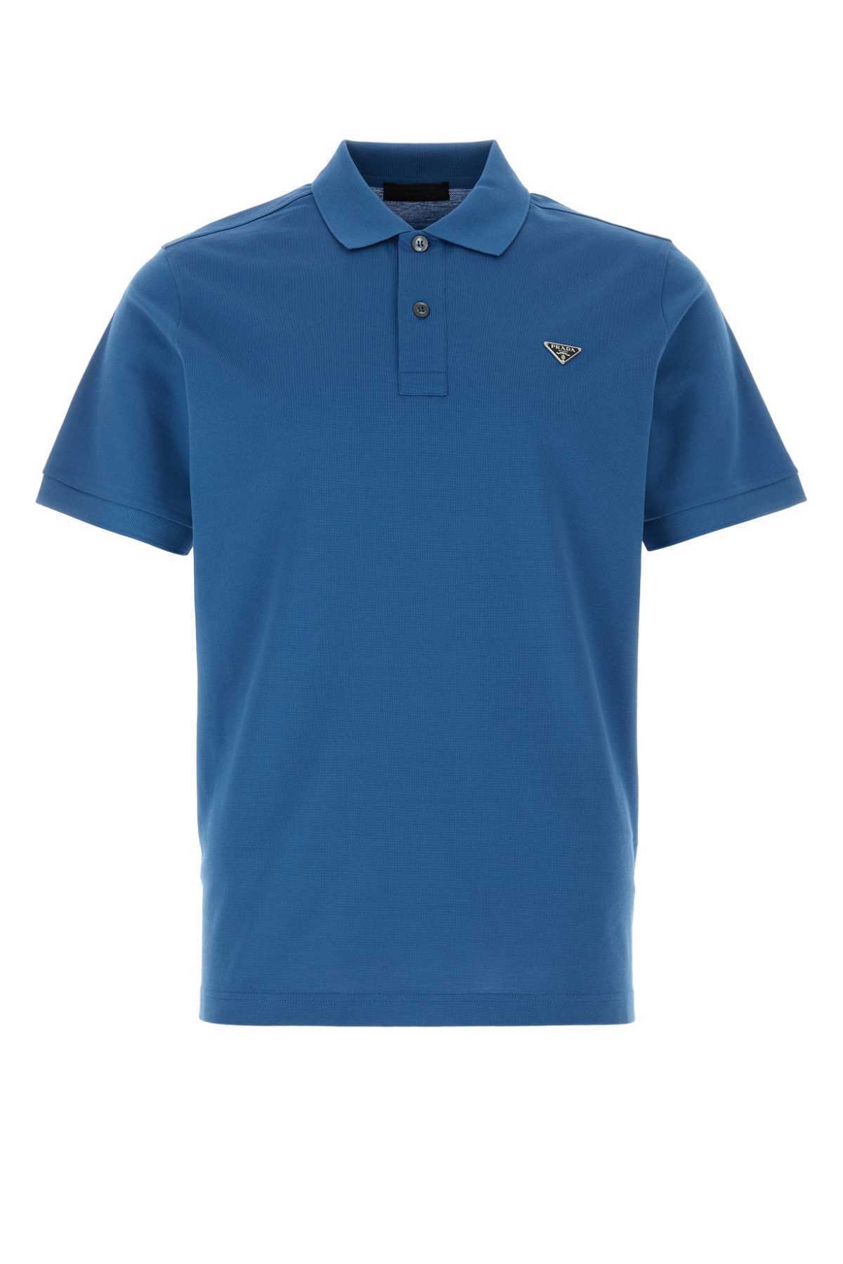 Prada Cotton Short Sleeves Polo Shirt