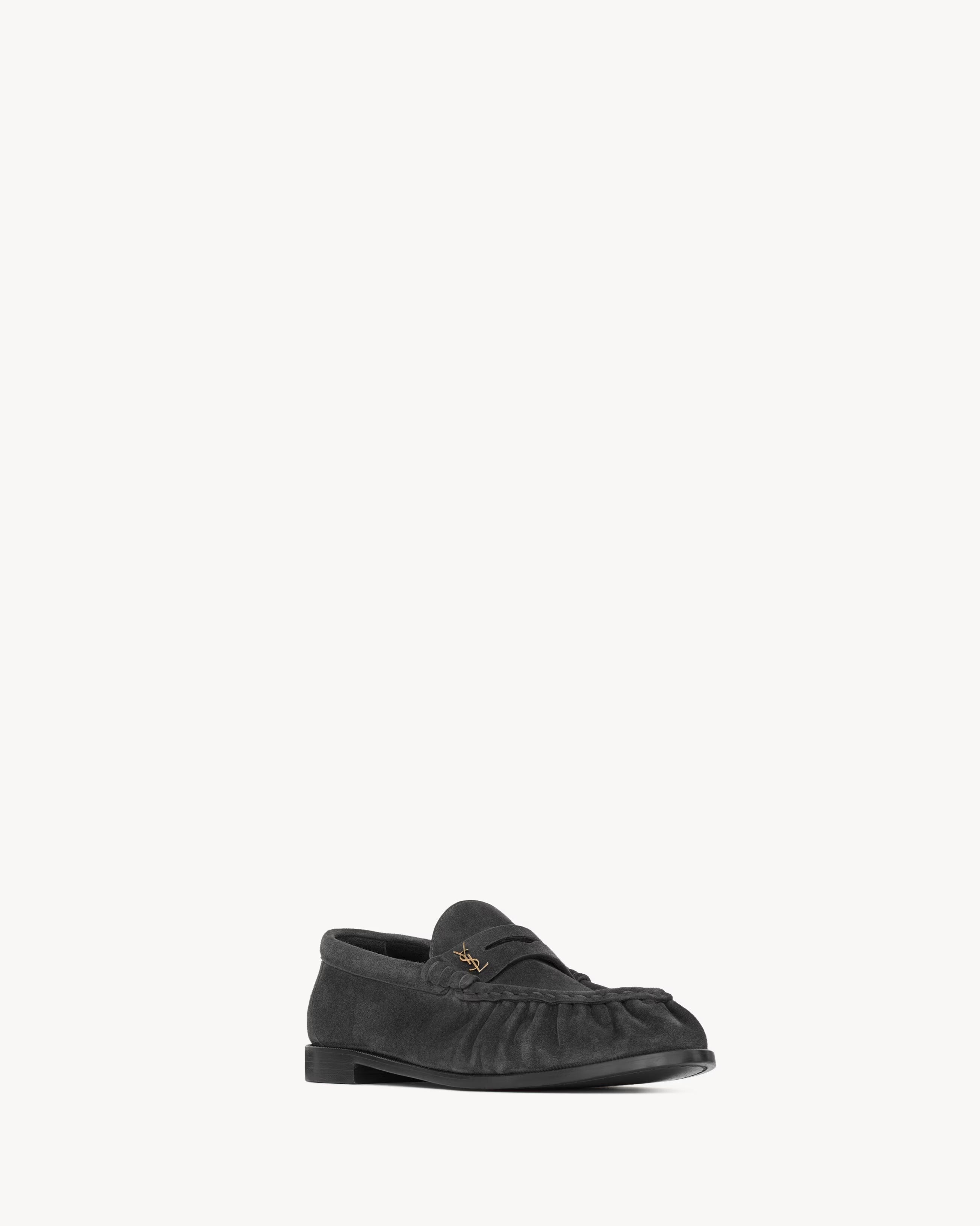 Saint Laurent "le Loafers" Suede Loafers