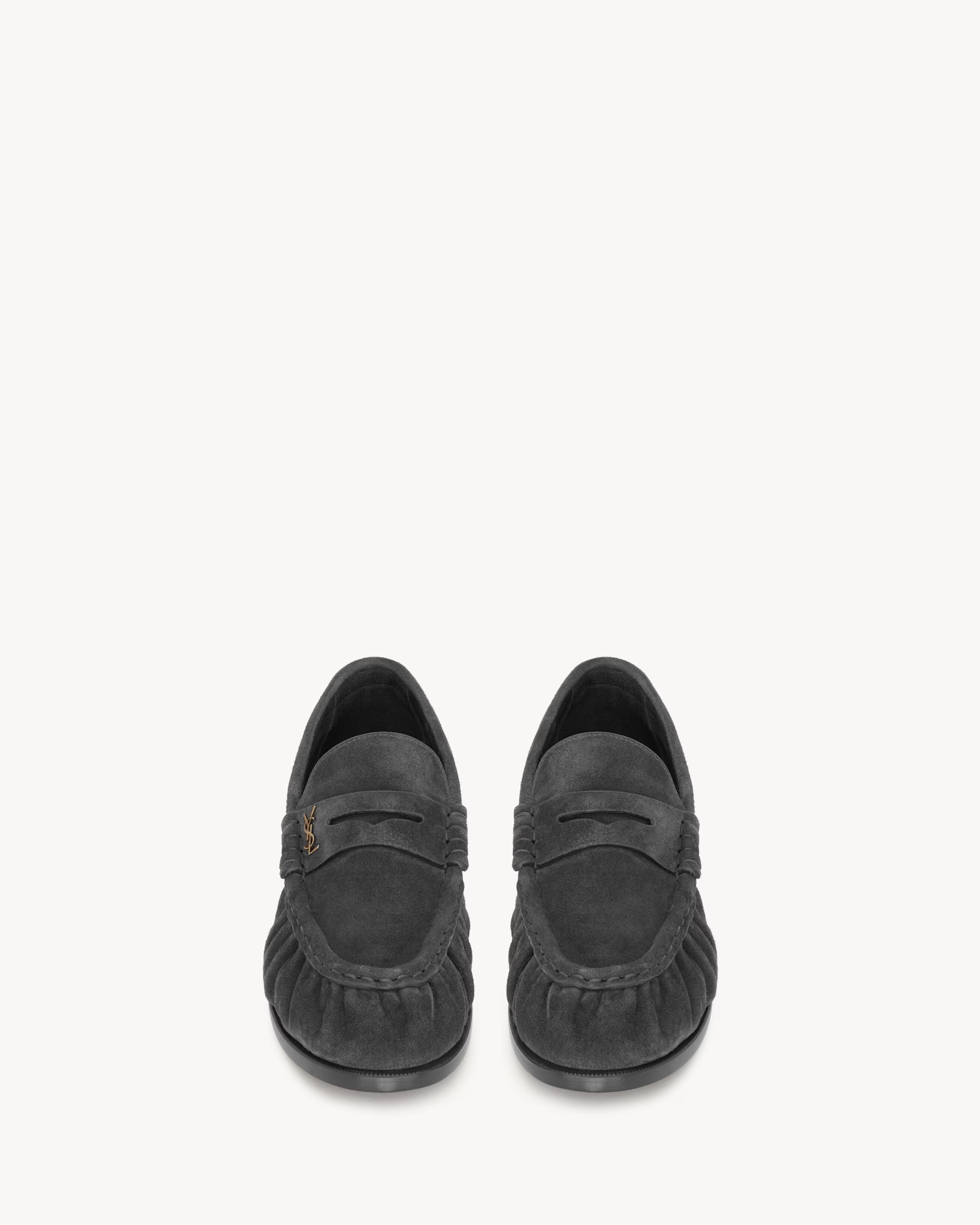 Saint Laurent "le Loafers" Suede Loafers