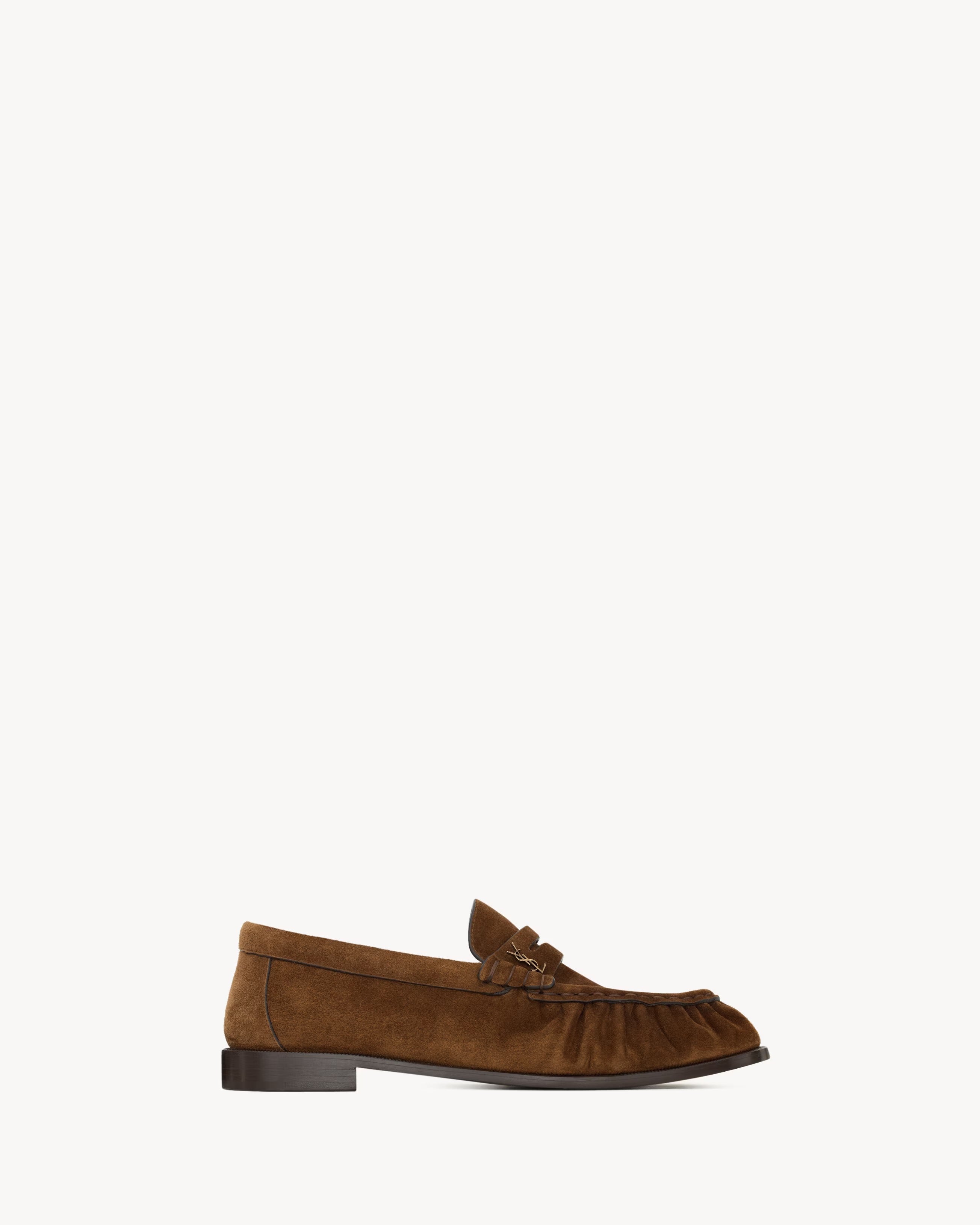 Saint Laurent "le Loafer" Suede Loafers