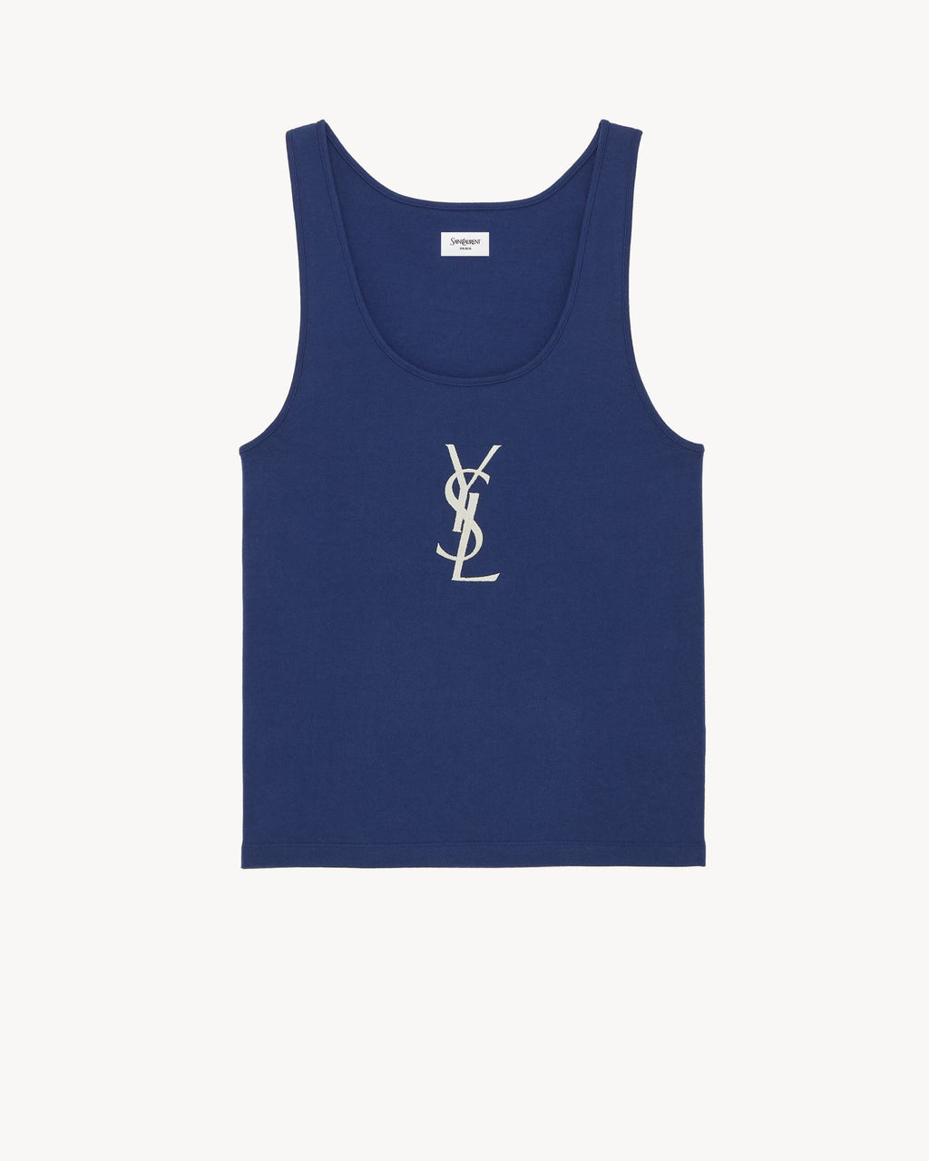 Saint Laurent Cotton Tank Top Cassandre