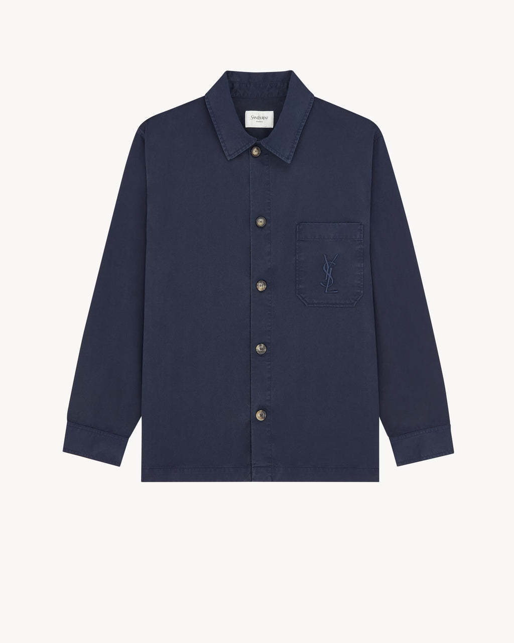 Saint Laurent Cotton Cassandre Overshirt Jacket
