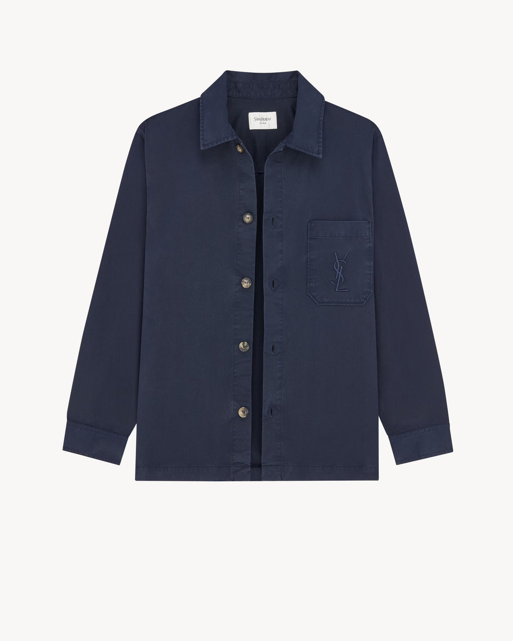 Saint Laurent Cotton Cassandre Overshirt Jacket
