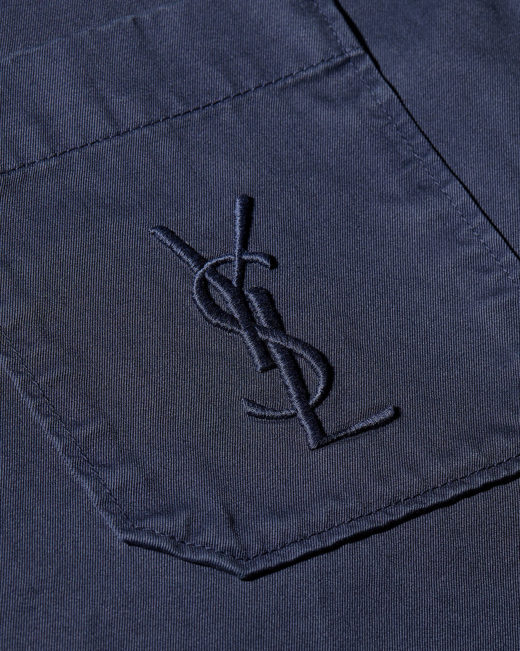 Saint Laurent Cotton Cassandre Overshirt Jacket