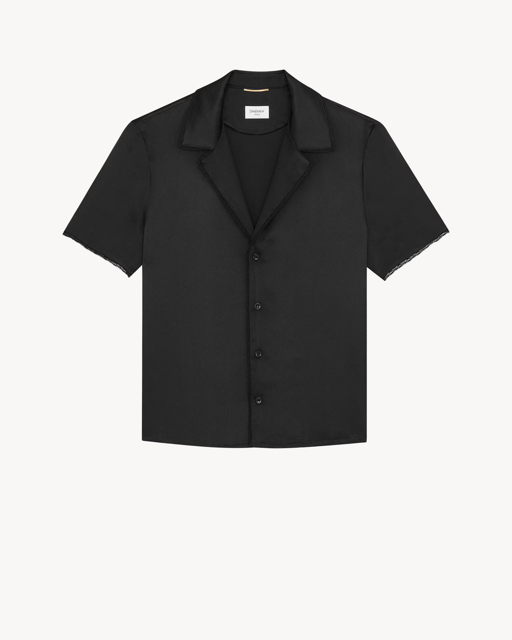 Saint Laurent Silk Shirt In Short Sleeves