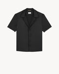 Saint Laurent Silk Shirt In Short Sleeves