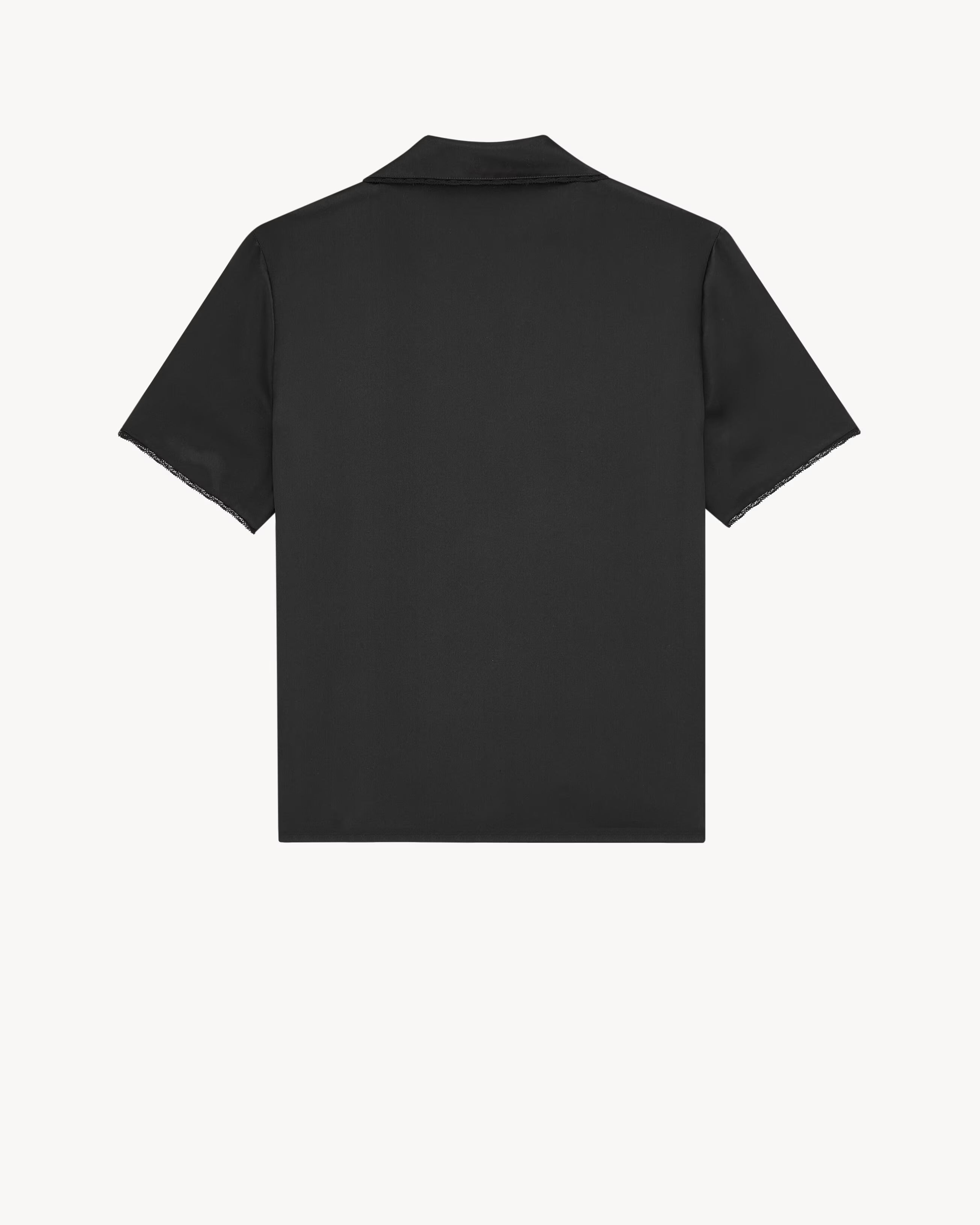 Saint Laurent Silk Shirt In Short Sleeves