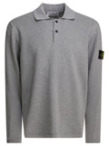 Stone Island Cotton Long Sleeves Polo Shirt