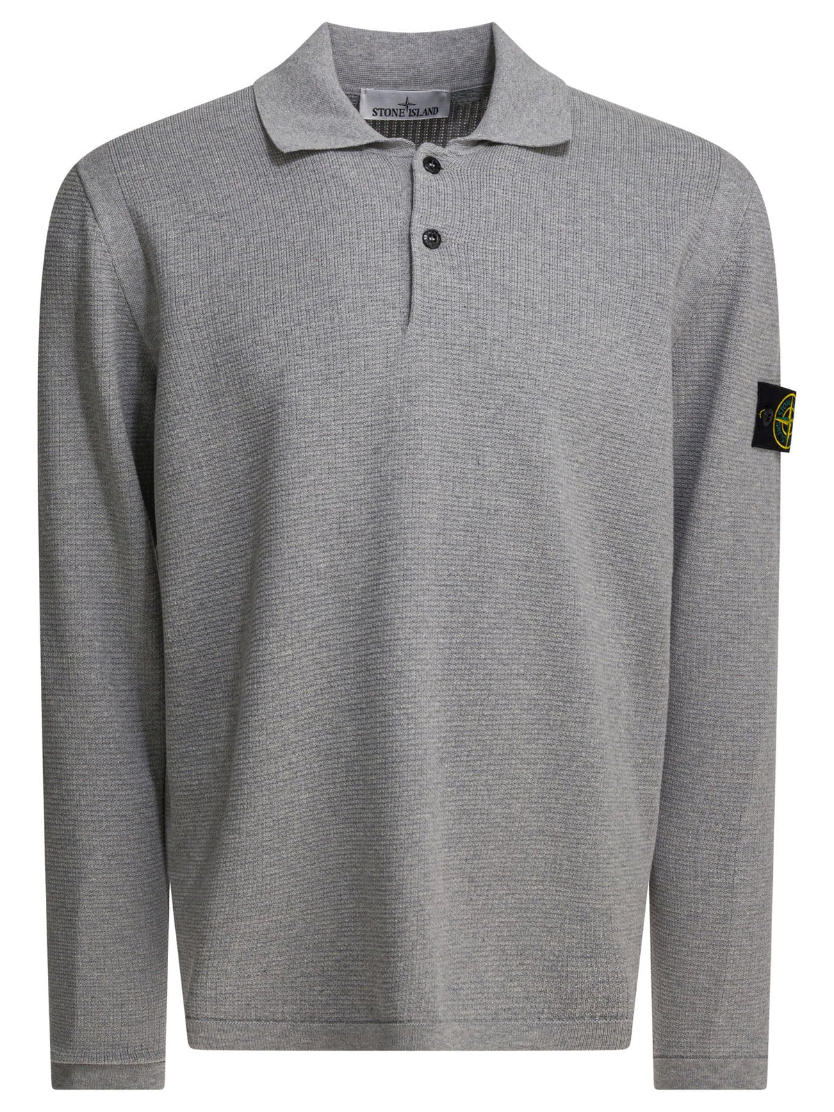 Stone Island Cotton Long Sleeves Polo Shirt