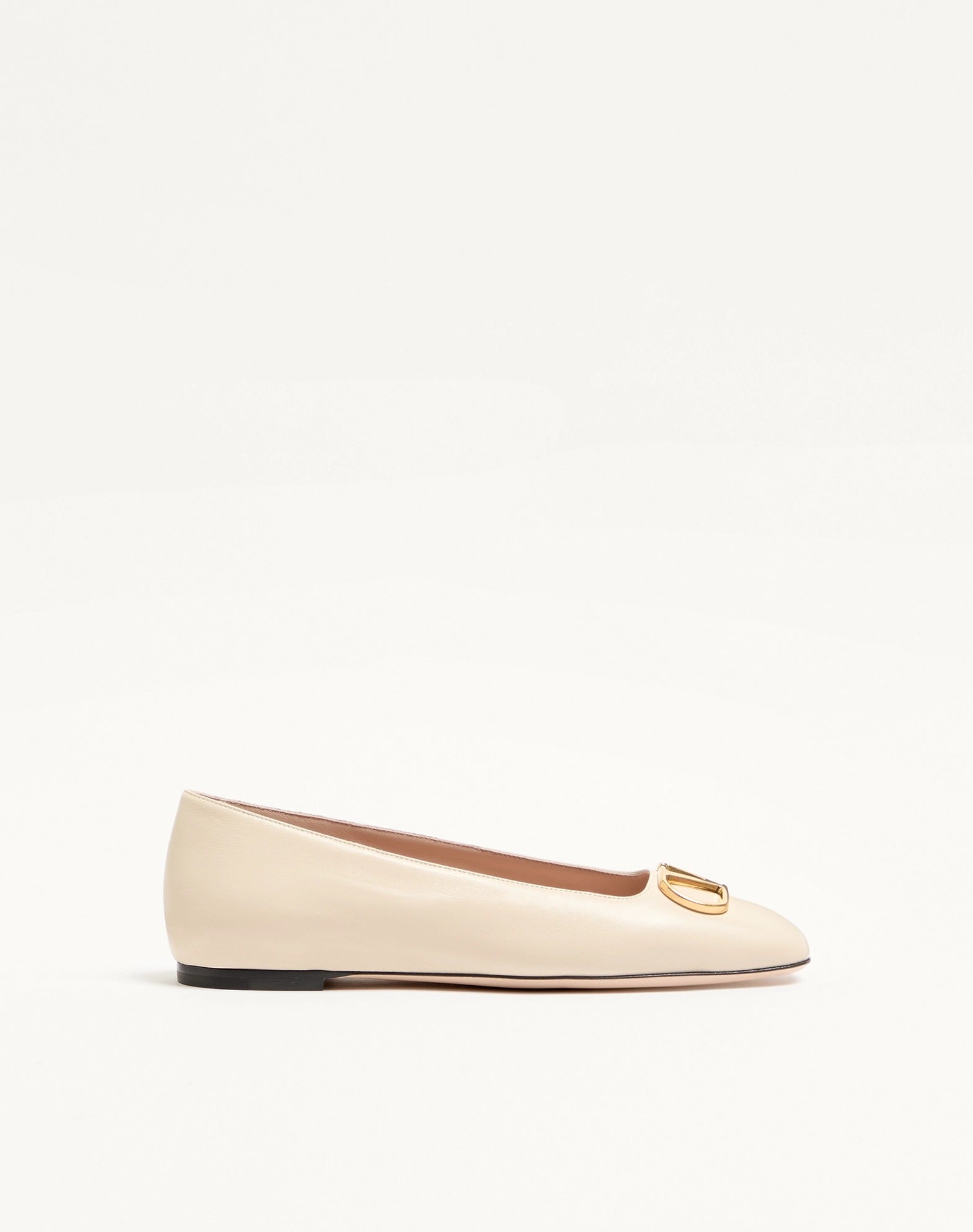 Valentino Garavani Vlogo Signature Ballet Flats In Leather
