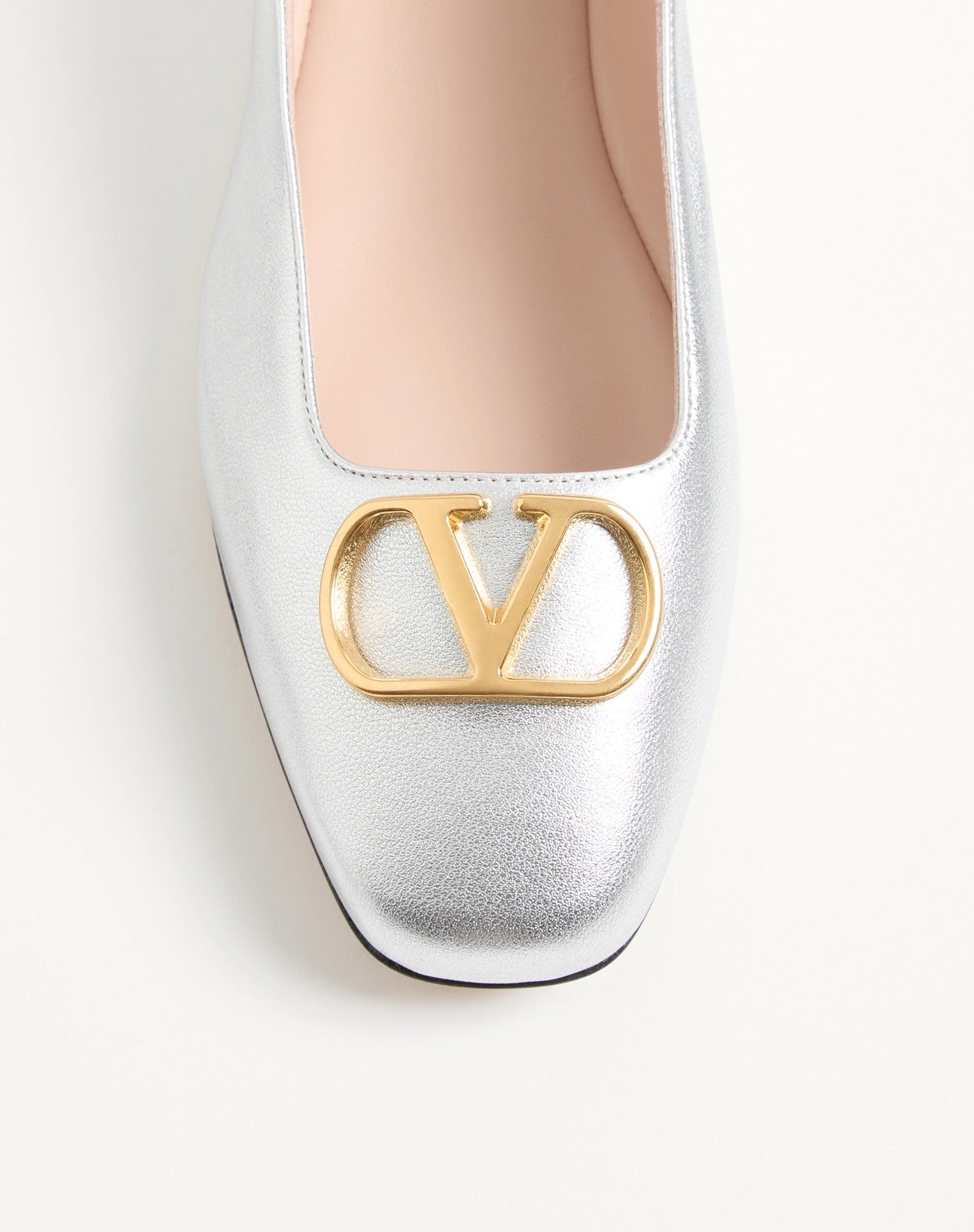Valentino Garavani Vlogo Signature Ballet Flats In Leather