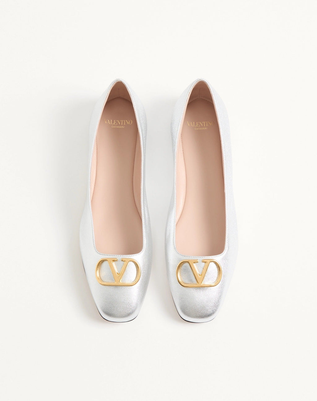 Valentino Garavani Vlogo Signature Ballet Flats In Leather