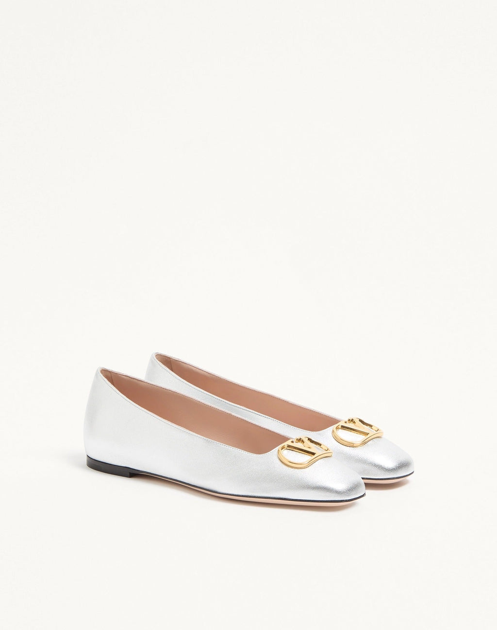 Valentino Garavani Vlogo Signature Ballet Flats In Leather
