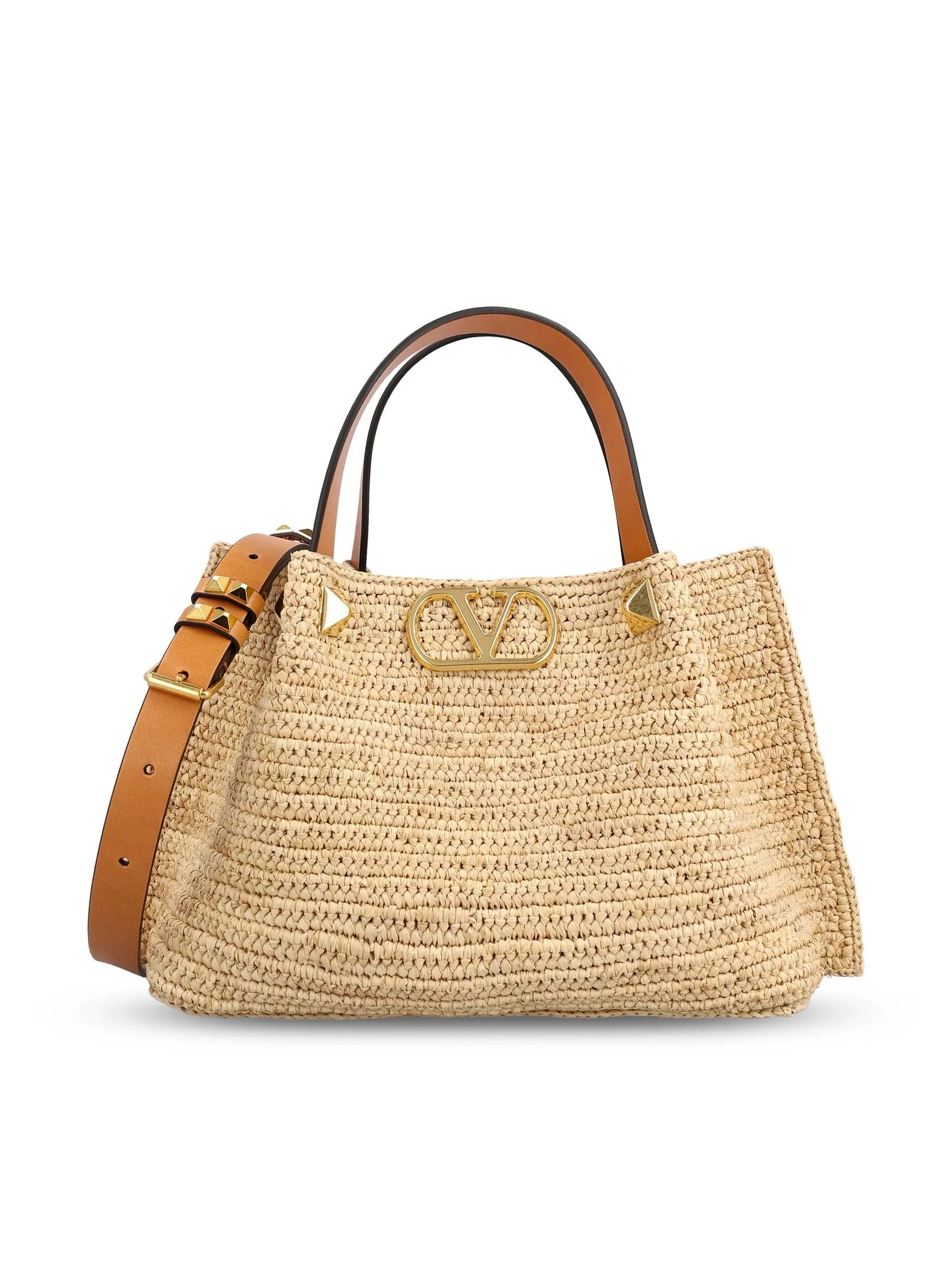 Valentino Garavani Medium Handbag In Raffia