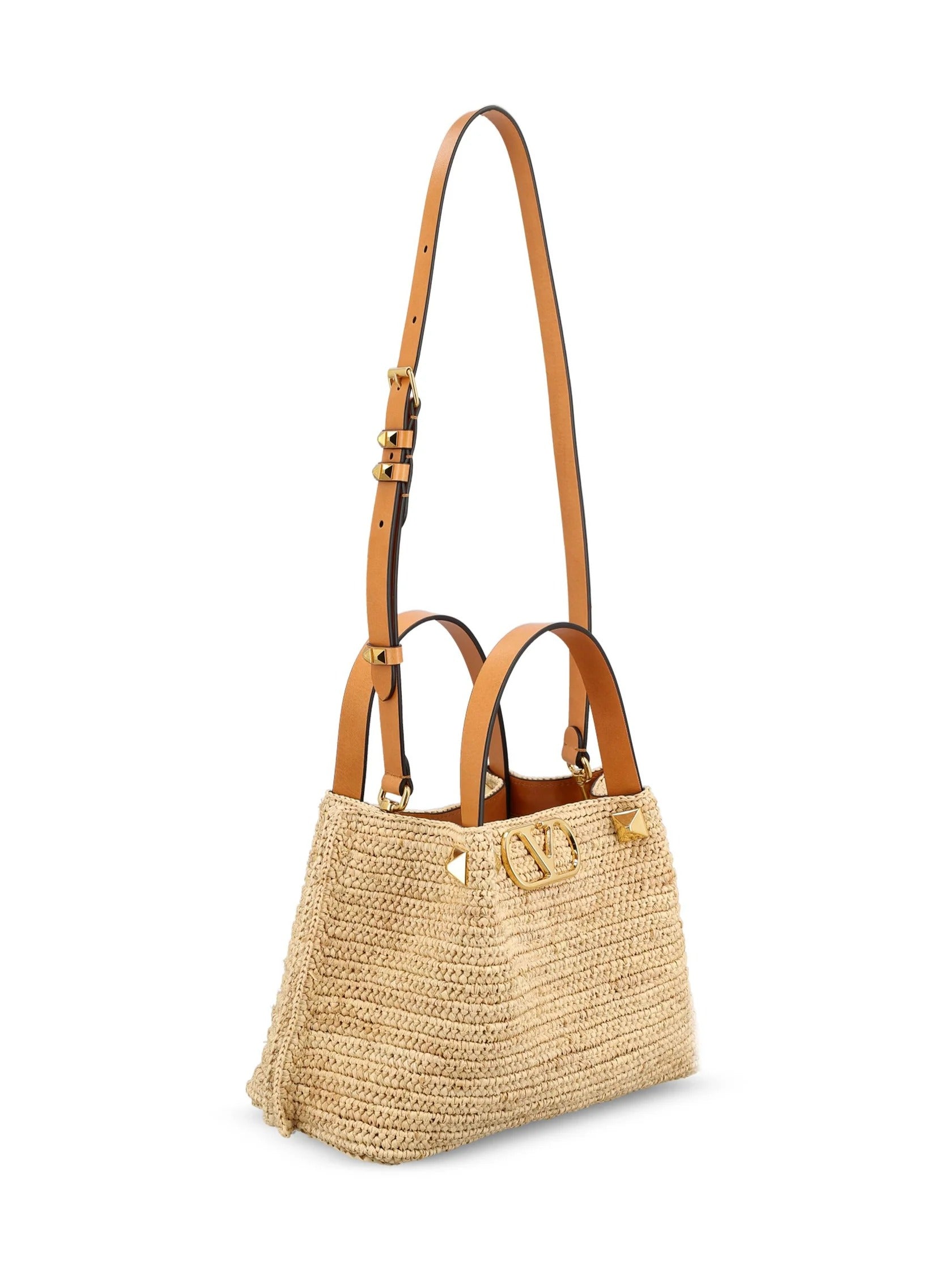 Valentino Garavani Medium Handbag In Raffia