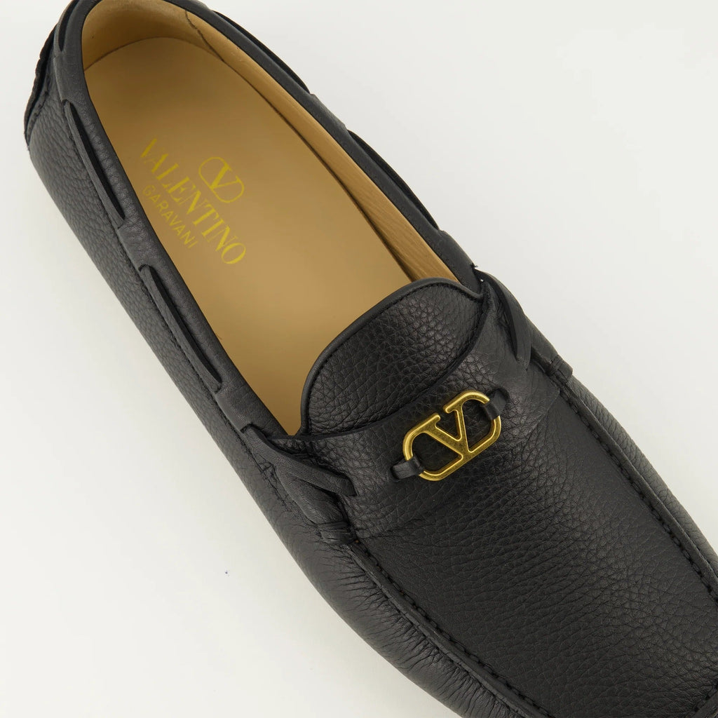 Valentino Garavani "driver" Leather Loafers