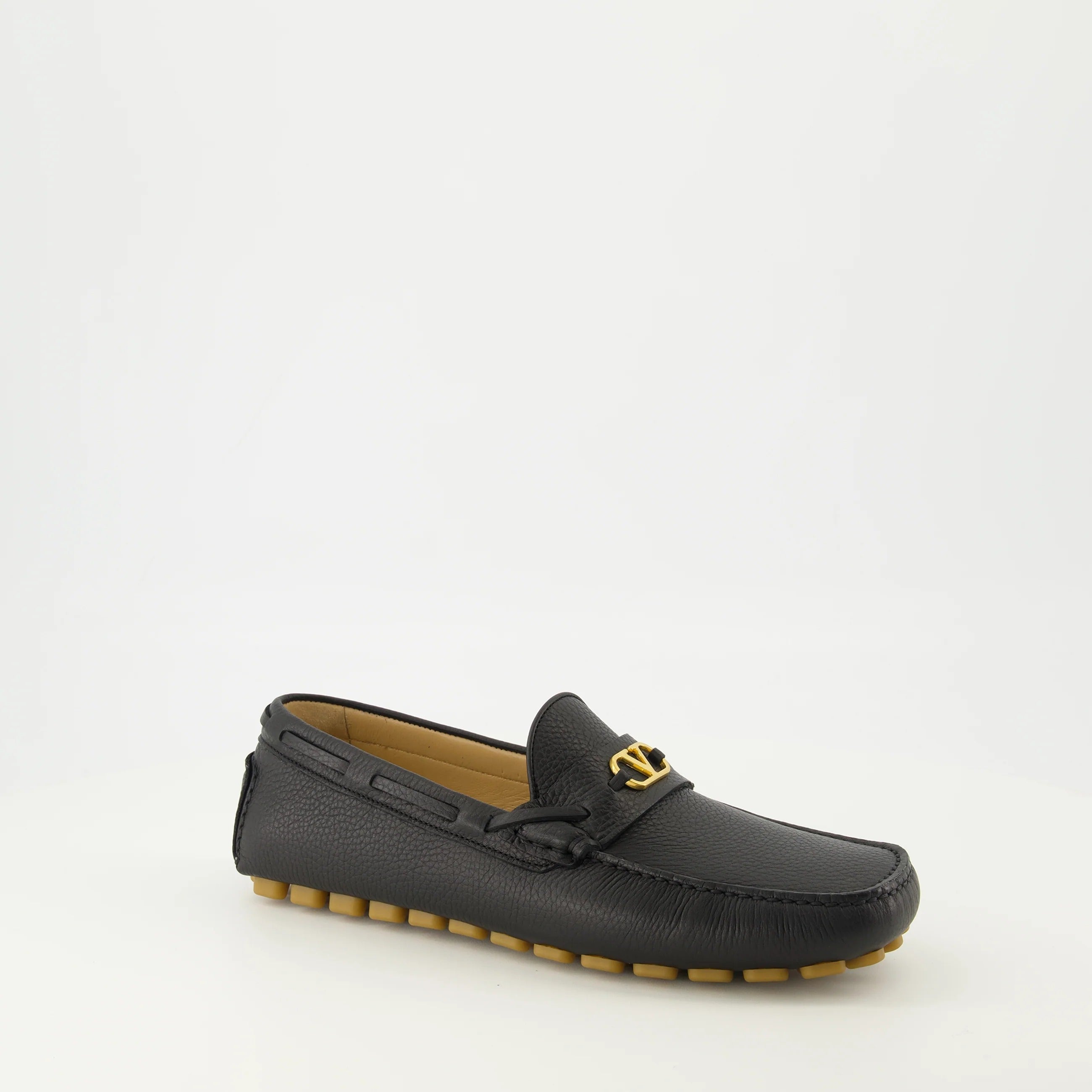 Valentino Garavani "driver" Leather Loafers