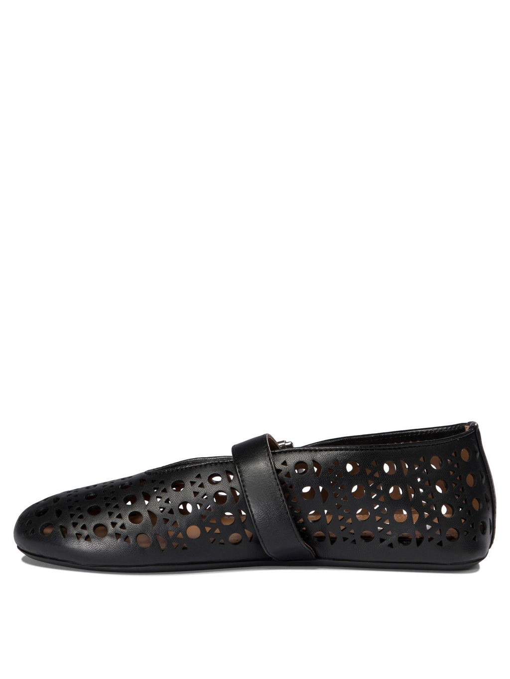 Alaïa Perforated Mary Jane Ballet Flats