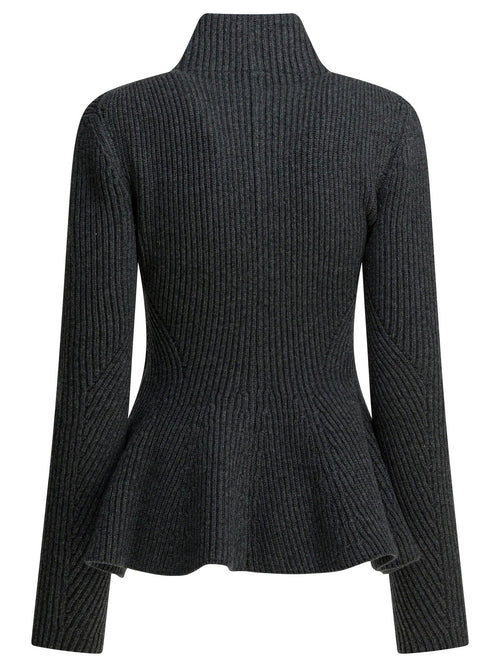 Alaïa "peplum" Zipper Sweater