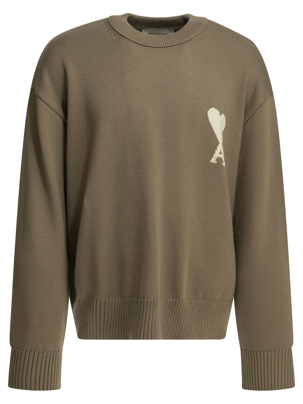 Ami Paris Wool-blend Crew-neck Sweater