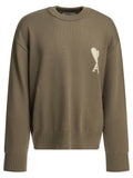 Ami Paris Wool-blend Crew-neck Sweater