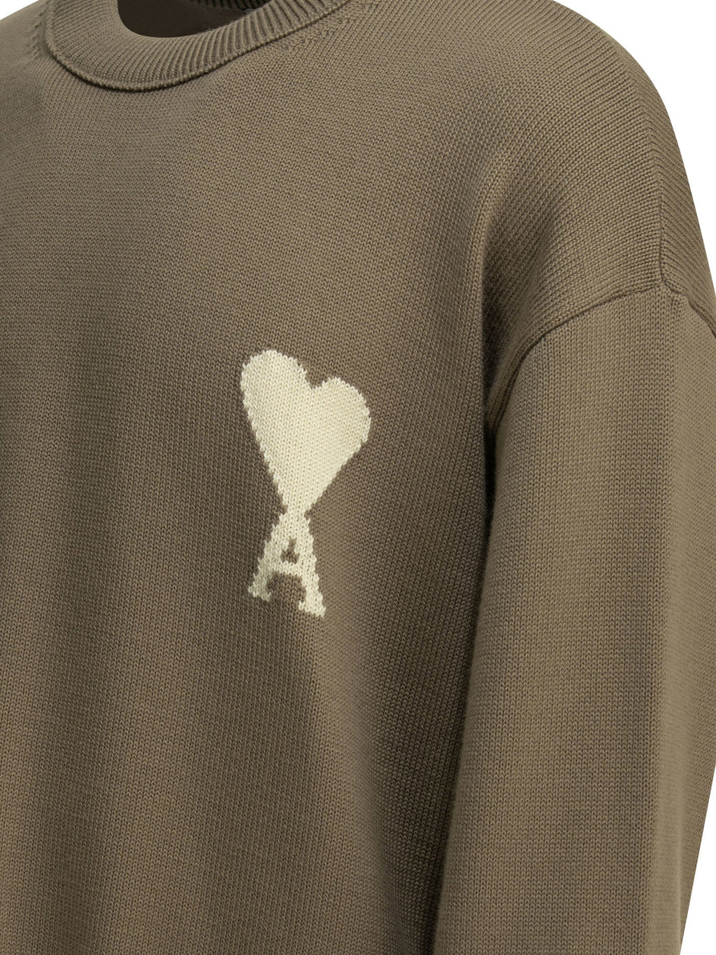 Ami Paris Wool-blend Crew-neck Sweater