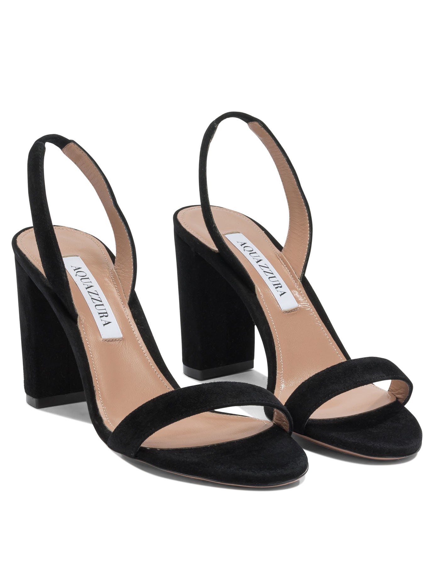 Aquazzura "so Nude Block 85mm" Heeled Sandals