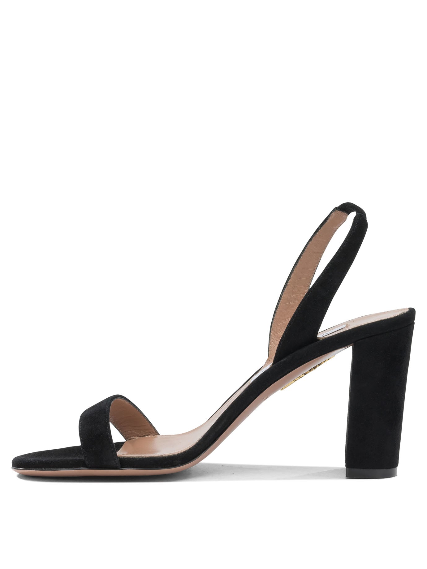 Aquazzura "so Nude Block 85mm" Heeled Sandals