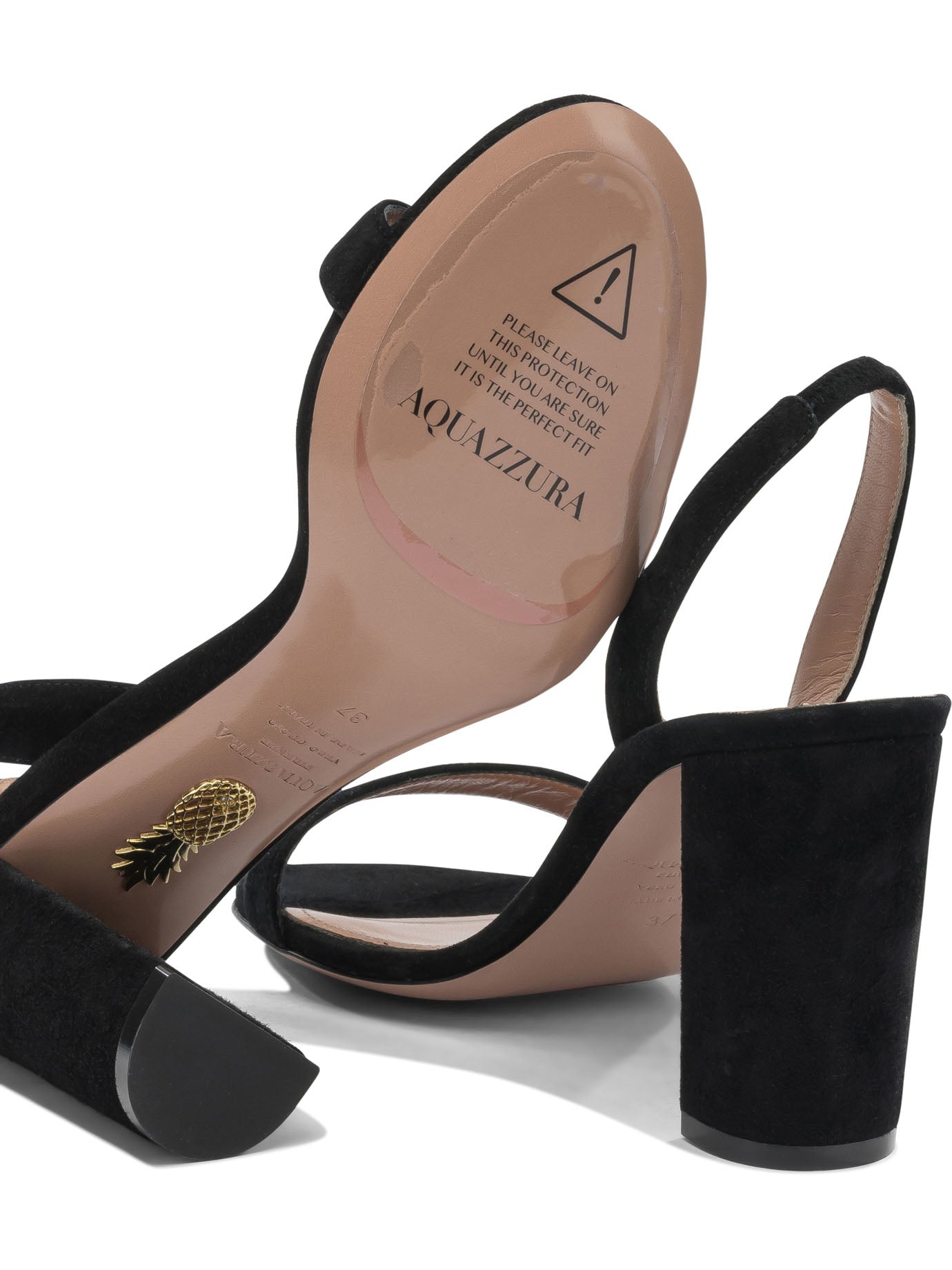 Aquazzura "so Nude Block 85mm" Heeled Sandals